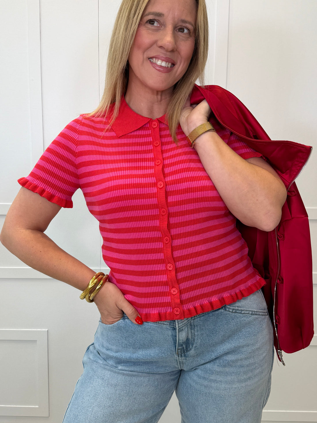 Camiseta Bárago Fucsia