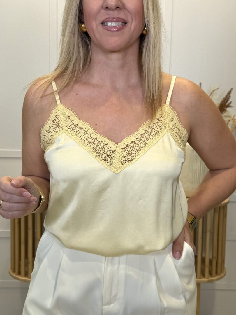 Top Lencero Camijanes Amarillo