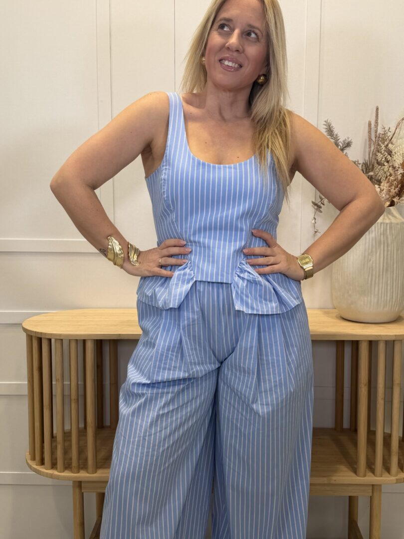 Pantalón Sarón Azul