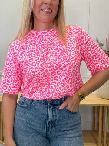 Camiseta Cartes Print Rosa