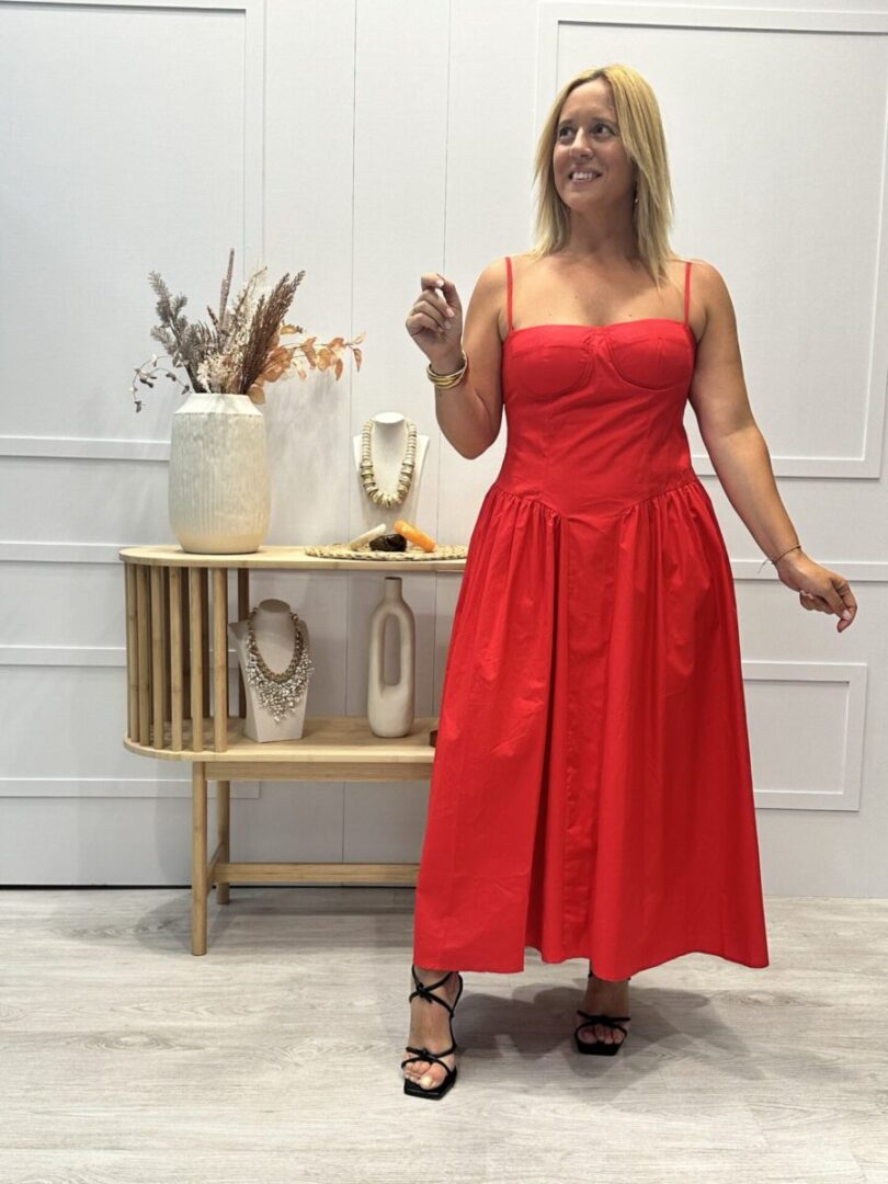 Vestido Pozazal Rojo