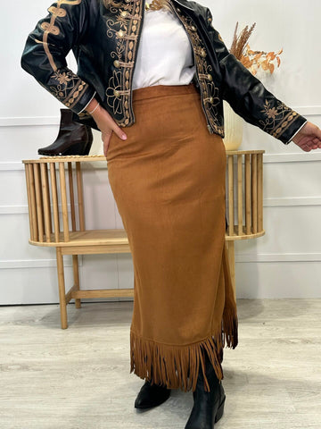 Falda Muñorrodero Camel