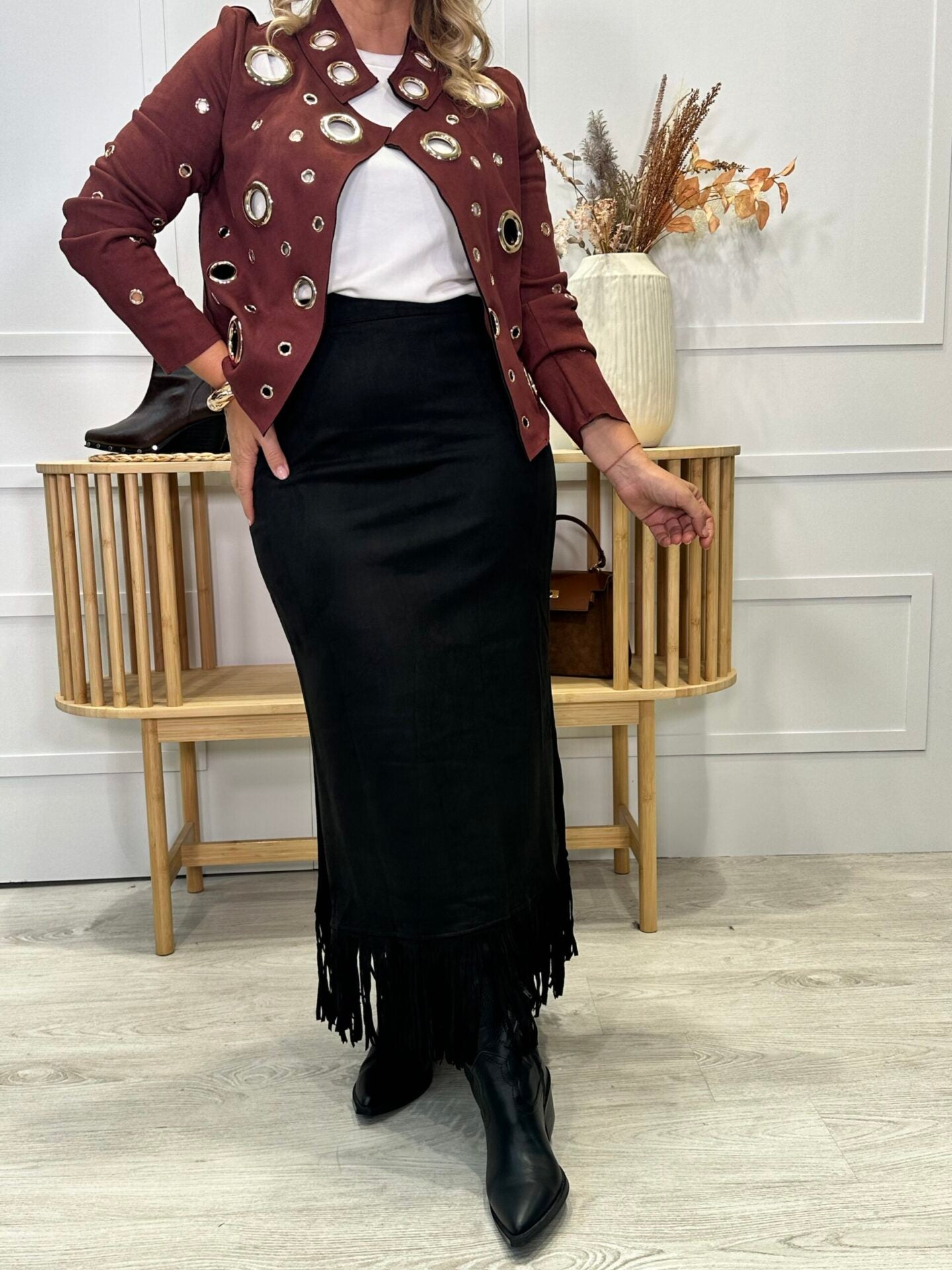 Falda Muñorrodero Negra