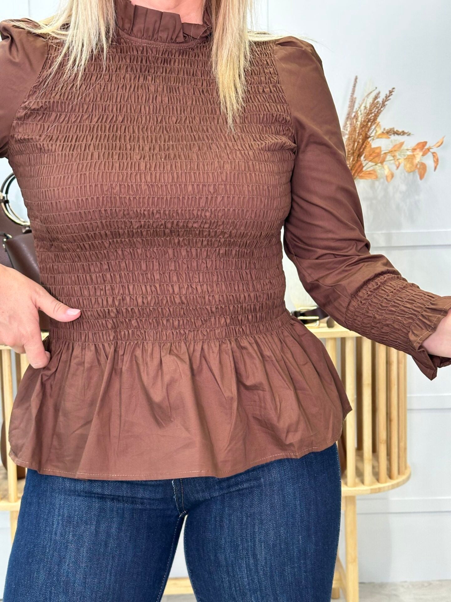 Blusa Cuatro Caminos Marrón