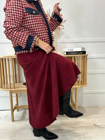 Falda Mogrovejo Burdeos