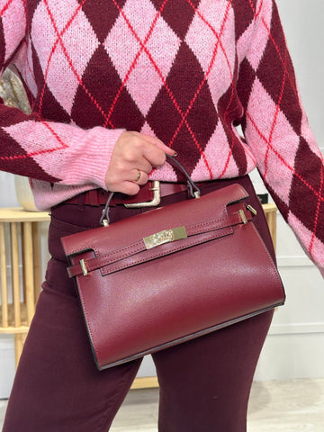 Bolso Treceño Burdeos