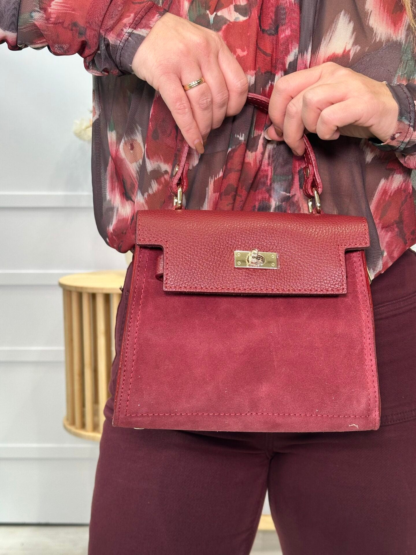 Bolso Cobreces Burdeos