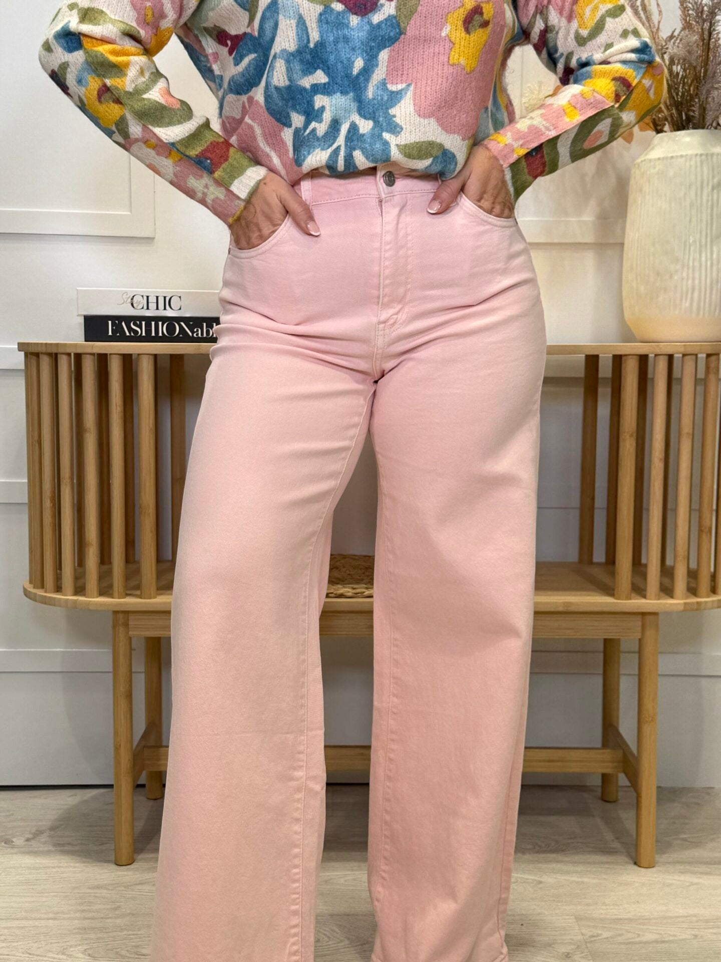 Jeans Pámanes Rosa