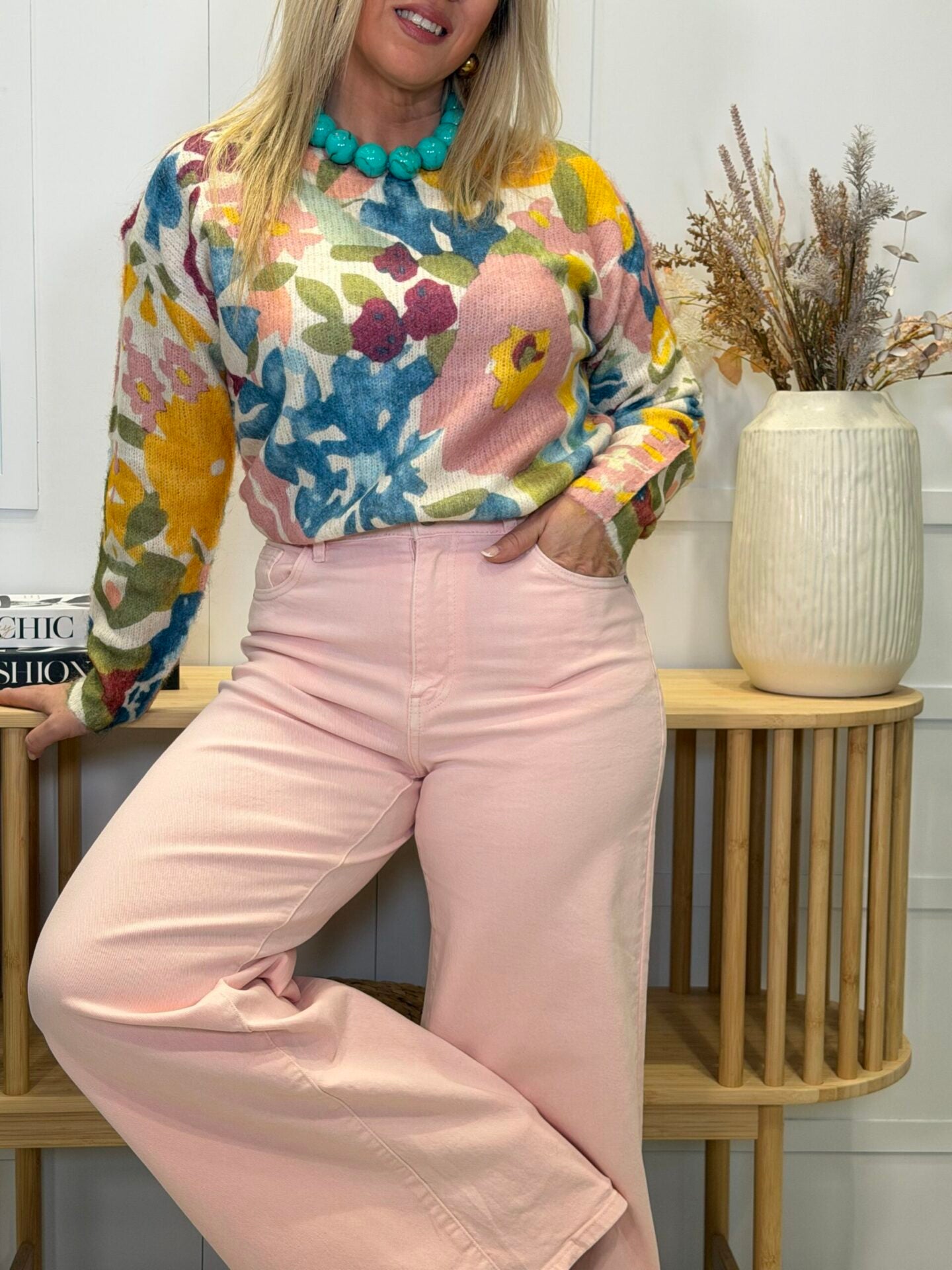Jeans Pámanes Rosa