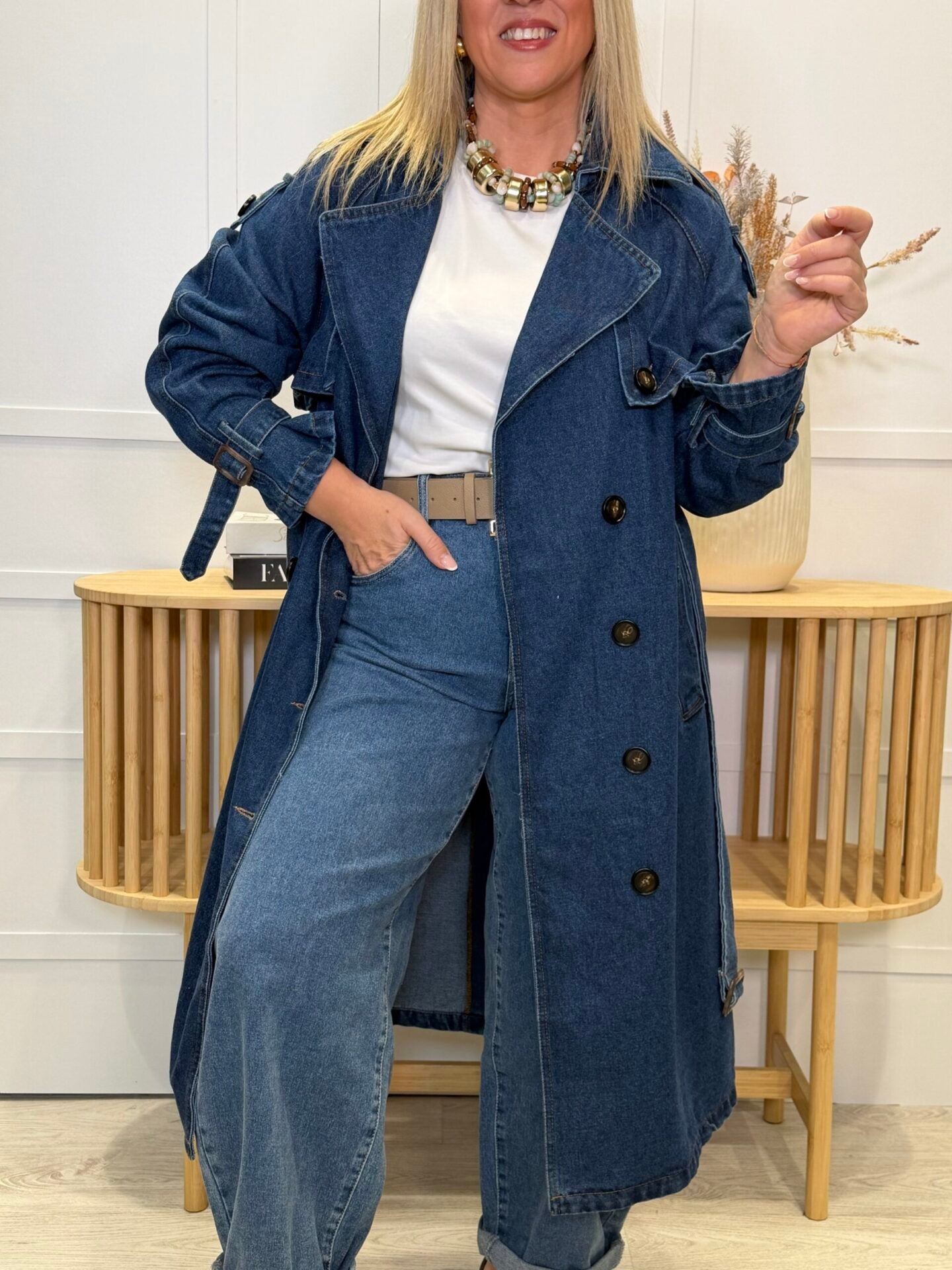 Gabardina Miengo Denim
