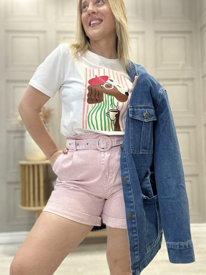 Short Colindres Rosa