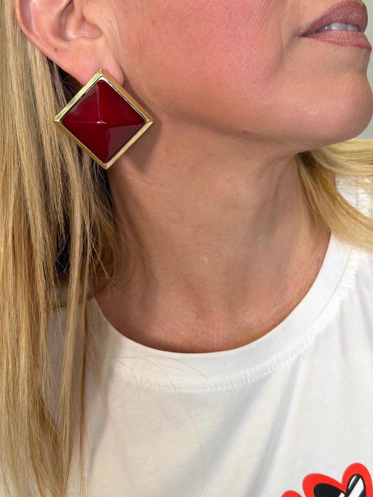 Pendientes Galizano Burdeos
