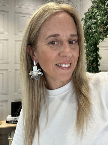 Pendientes Flor Plata